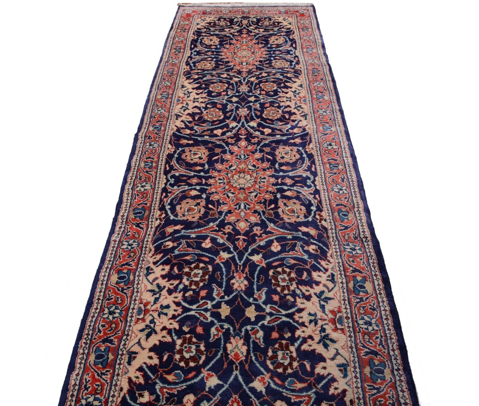 Handgeknüpfter Sarough Farahan Perserteppich, 447 × 80 cm, Wolle