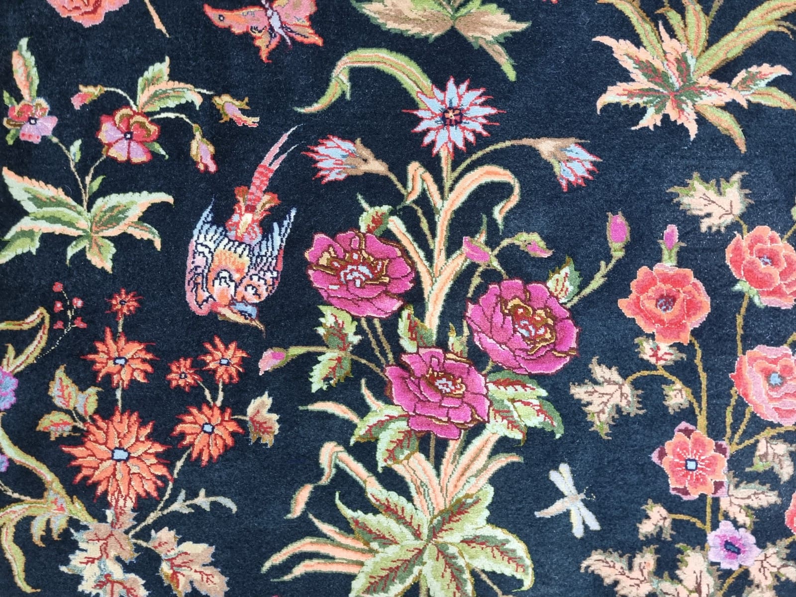 wunderschoner-original-persischer-tabriz-147x103-cm-500000-k-m-handgeknupft-7 Täbriz Perserteppich 145 × 102 cm aus Wolle & Seide, handgeknüpft