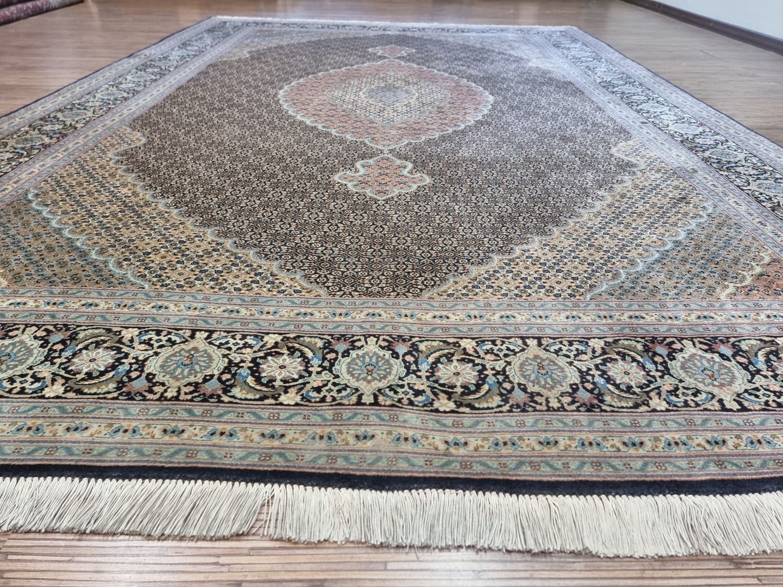 Handgeknüpfter Täbriz Perserteppich, 300 × 200 cm, Wolle