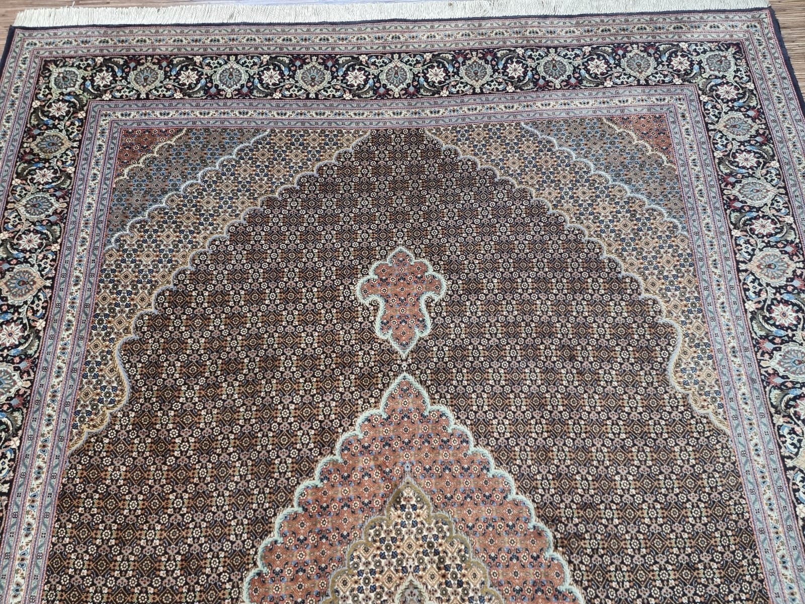 Handgeknüpfter Täbriz Perserteppich, 300 × 200 cm, Wolle