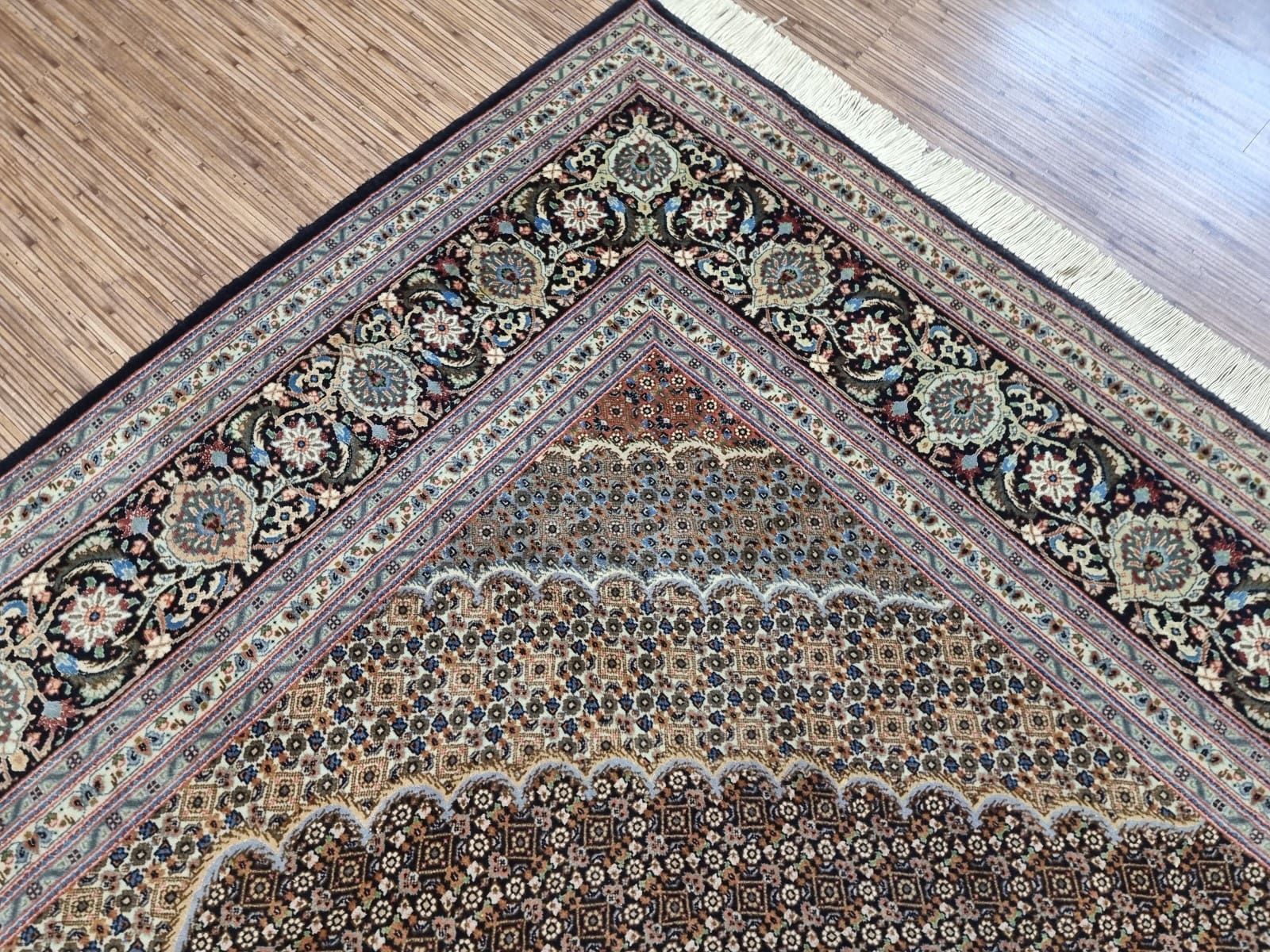Handgeknüpfter Täbriz Perserteppich, 300 × 200 cm, Wolle