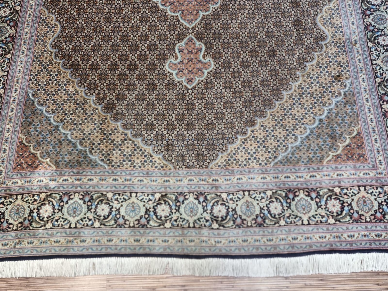 Handgeknüpfter Täbriz Perserteppich, 300 × 200 cm, Wolle