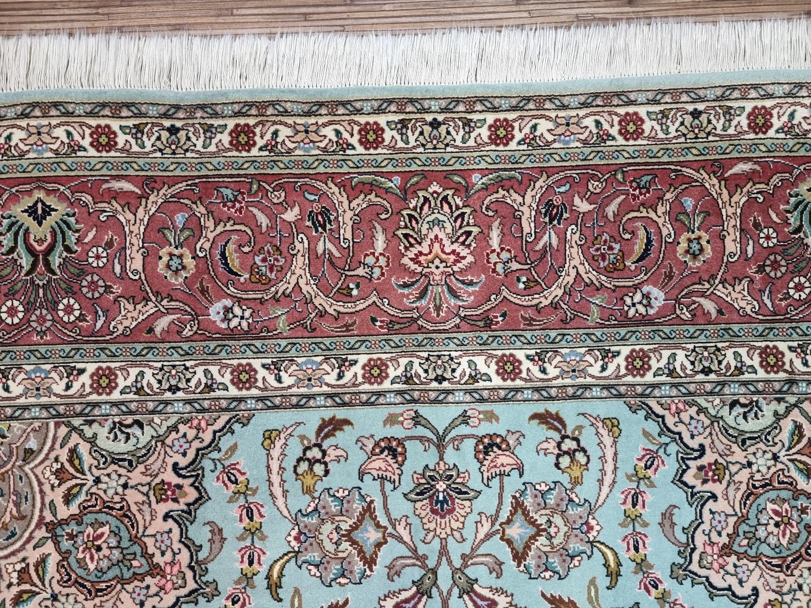 Täbriz Perserteppich aus Iran, 294 × 201 cm