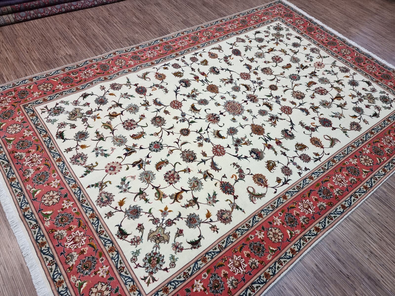 Handgeknüpfter Täbriz Perserteppich 305 × 202 cm