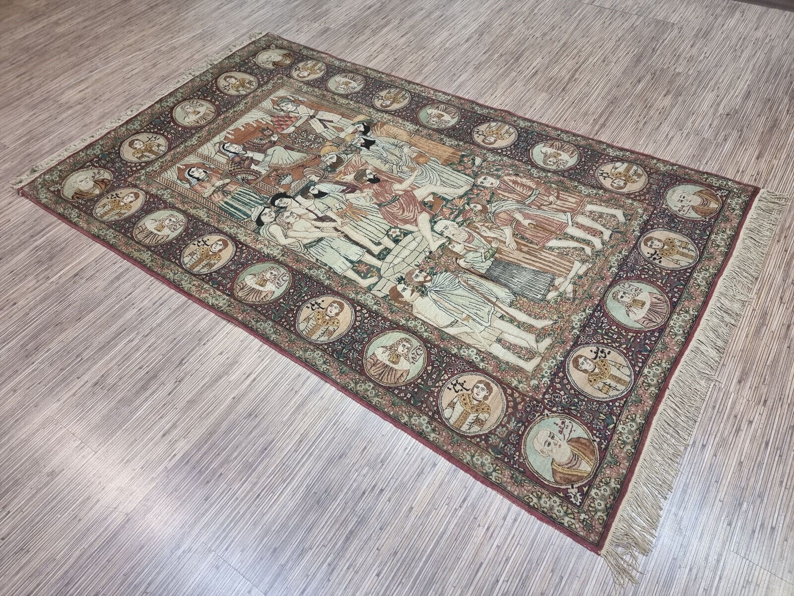 Kerman Perserteppich 215 × 135 cm aus Wolle, handgeknüpft
