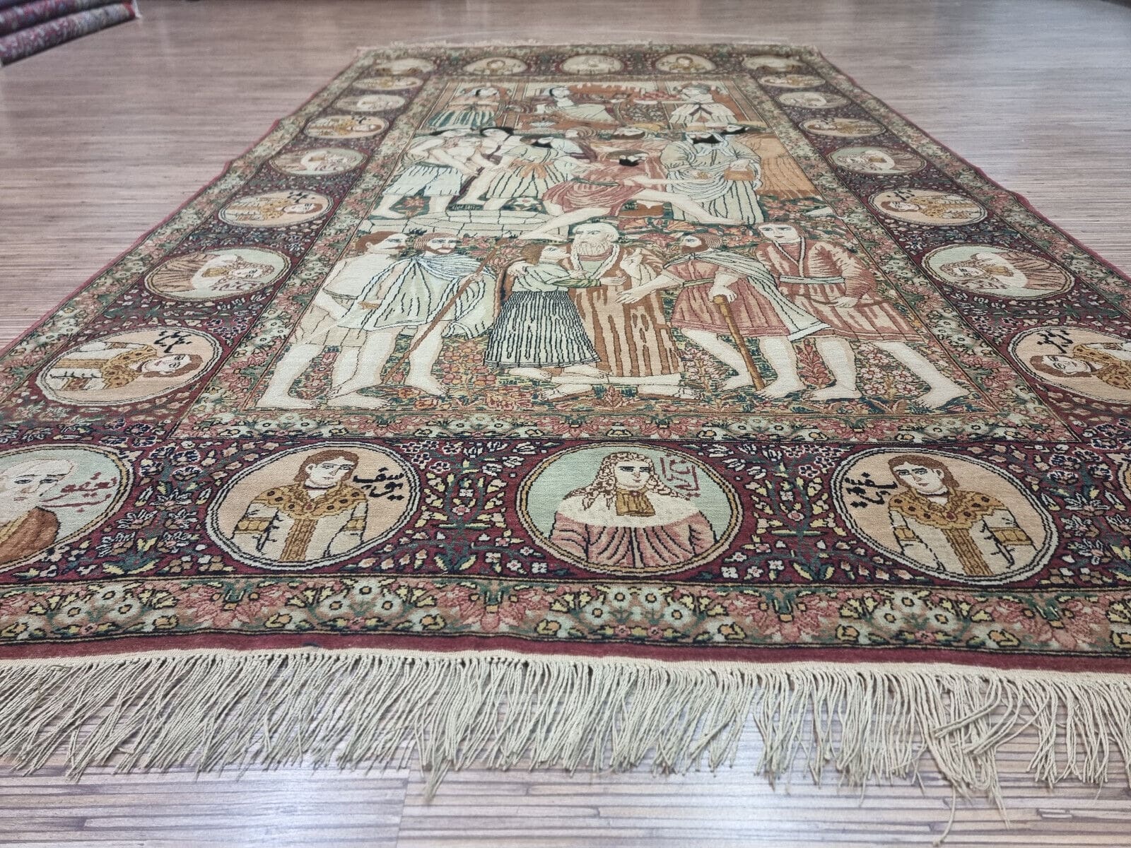 Kerman Perserteppich 215 × 135 cm aus Wolle, handgeknüpft