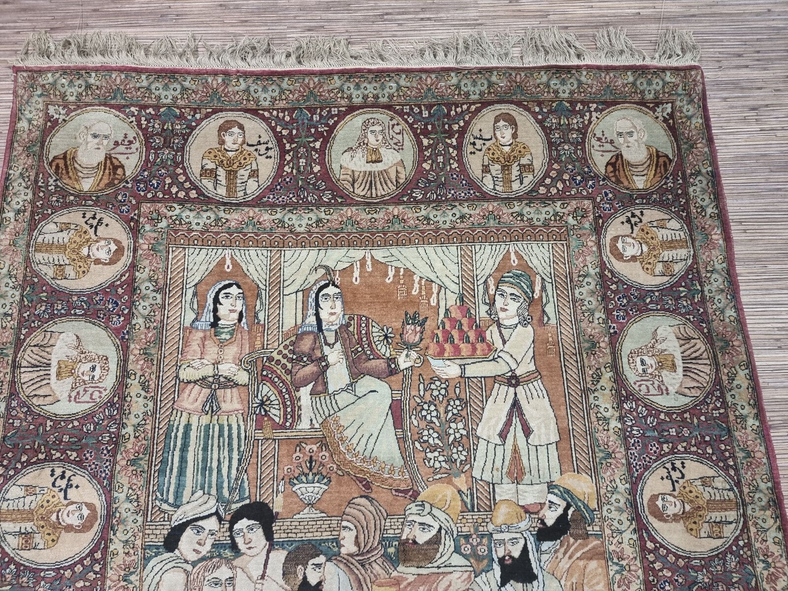 Kerman Perserteppich 215 × 135 cm aus Wolle, handgeknüpft