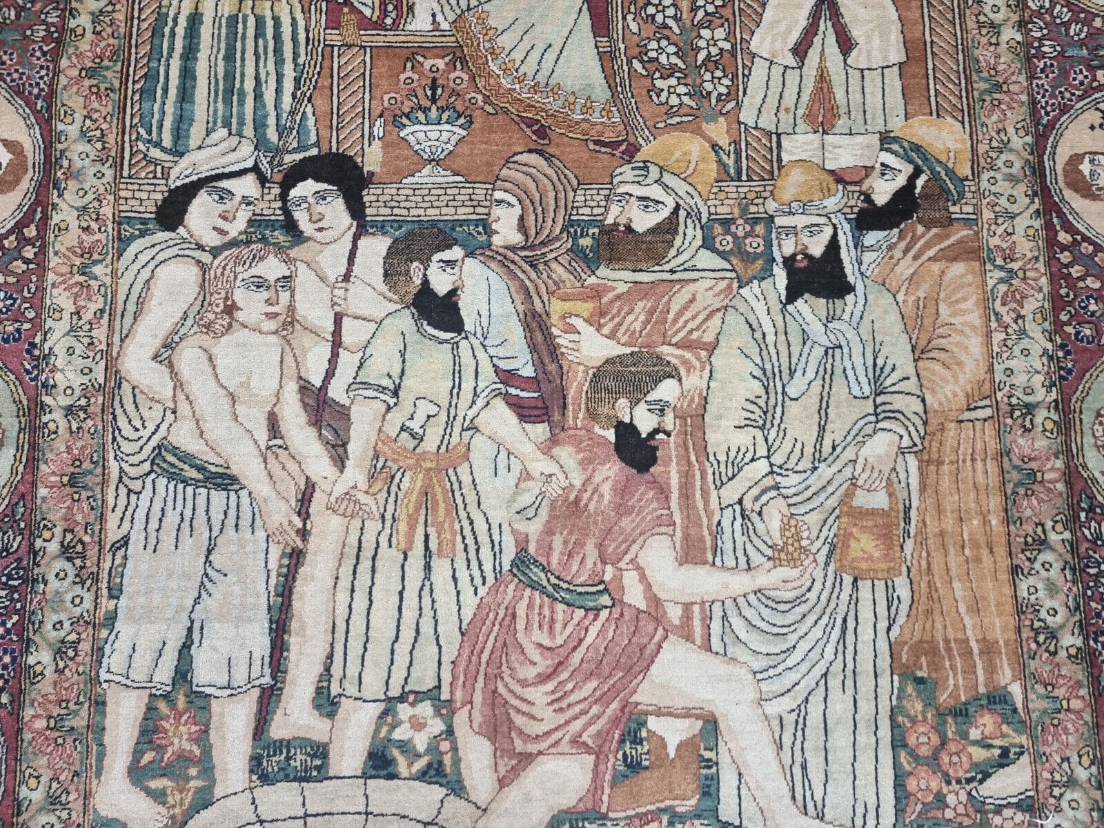 Kerman Perserteppich 215 × 135 cm aus Wolle, handgeknüpft
