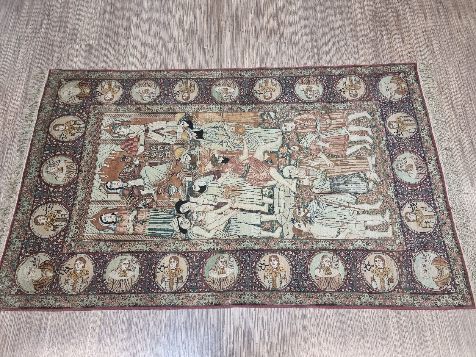 Kerman Perserteppich 215 × 135 cm aus Wolle, handgeknüpft