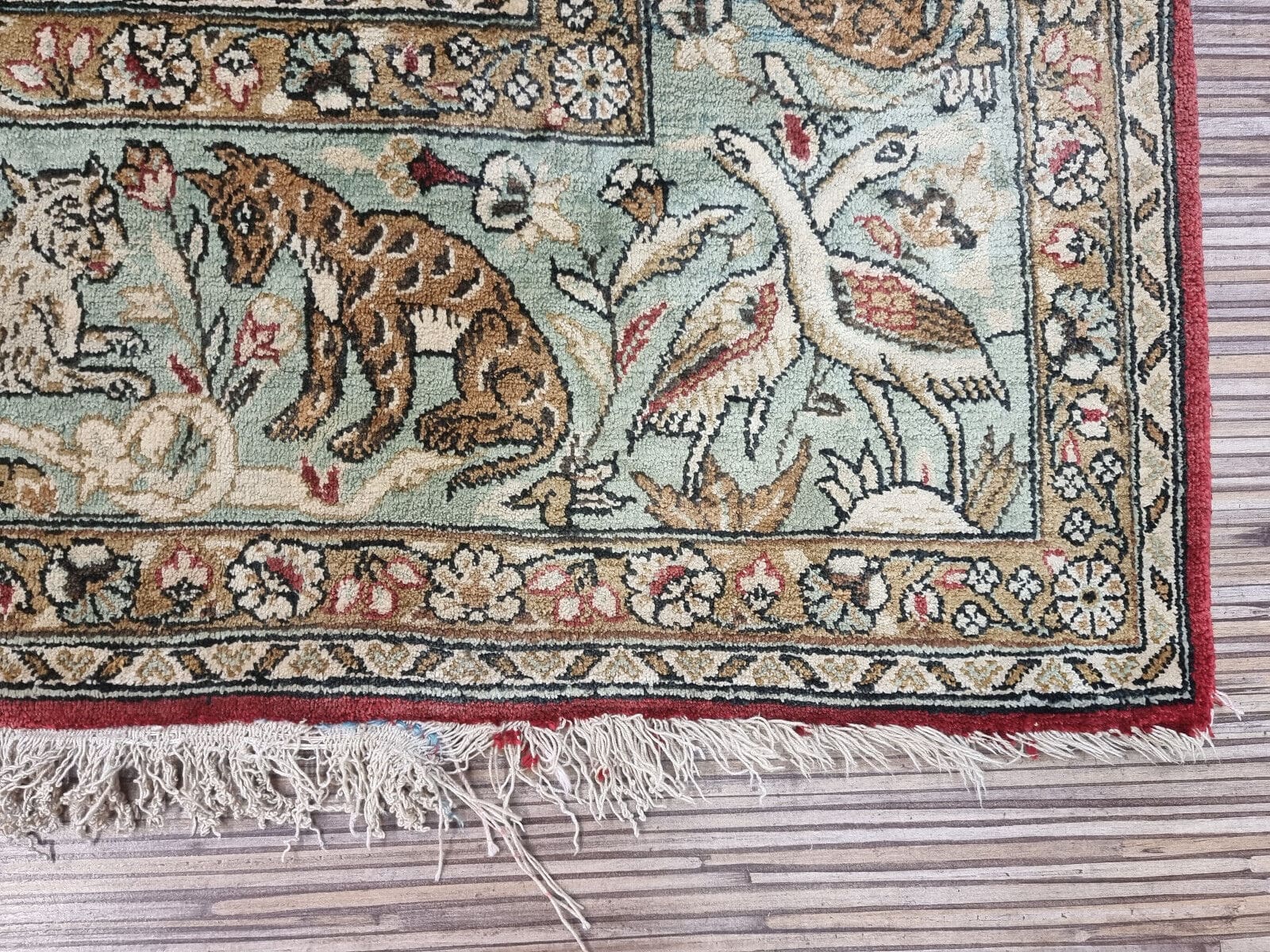 Handgeknüpfter Ghom Perserteppich 212 × 138 cm