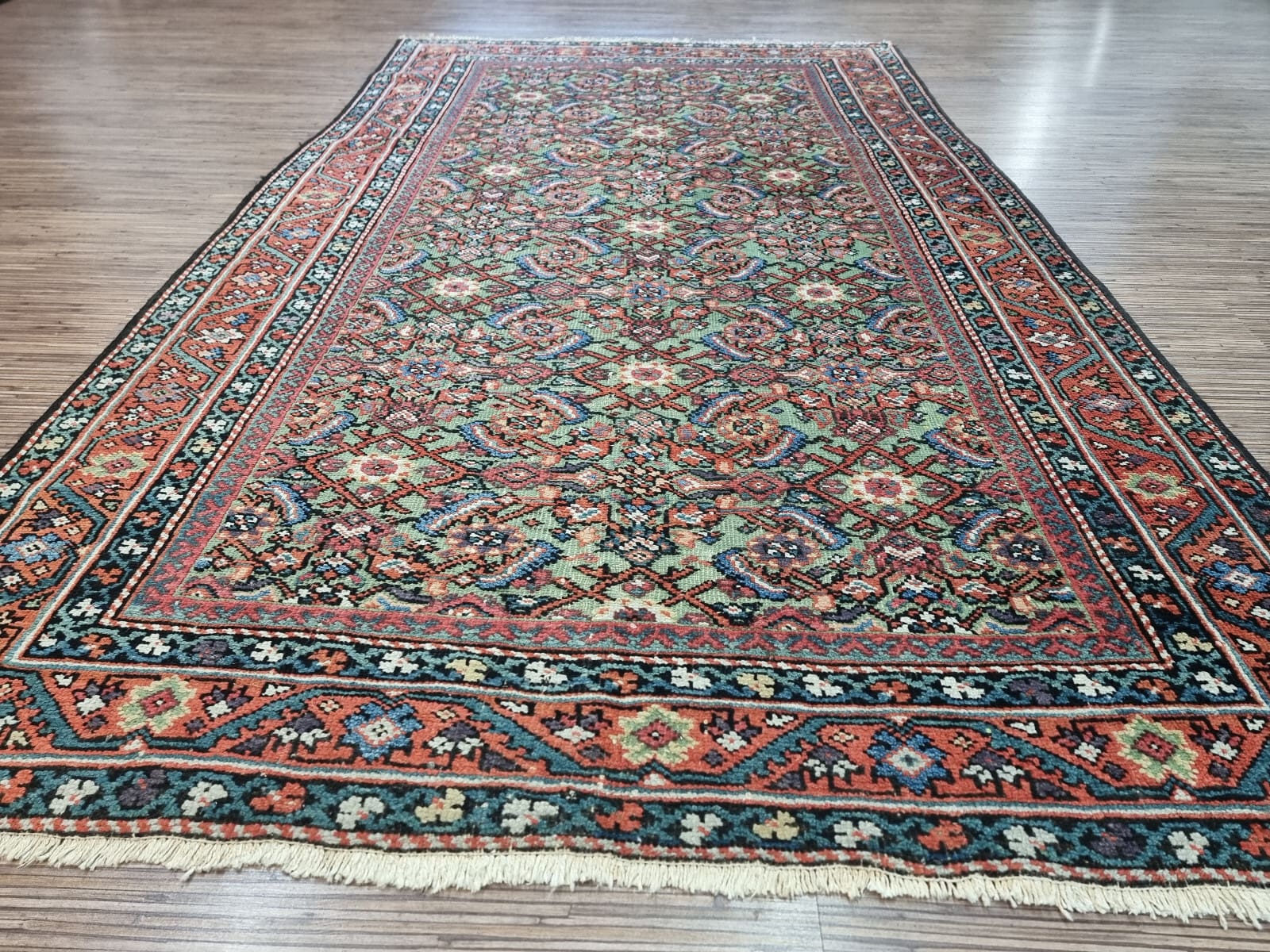 Handgeknüpfter Orientalisch Perserteppich, 210 × 123 cm, Wolle