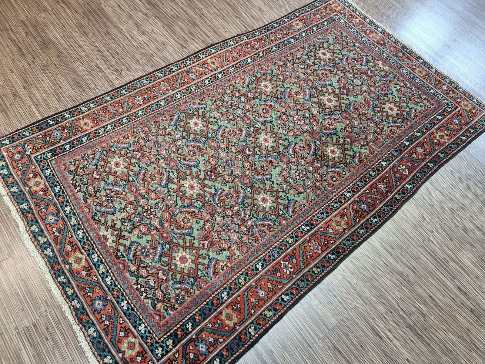 Handgeknüpfter Orientalisch Perserteppich, 210 × 123 cm, Wolle