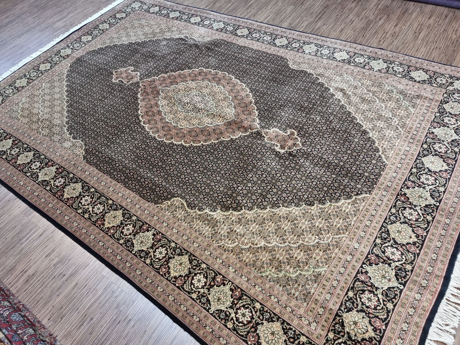 Handgeknüpfter Täbriz Perserteppich 300 × 204 cm