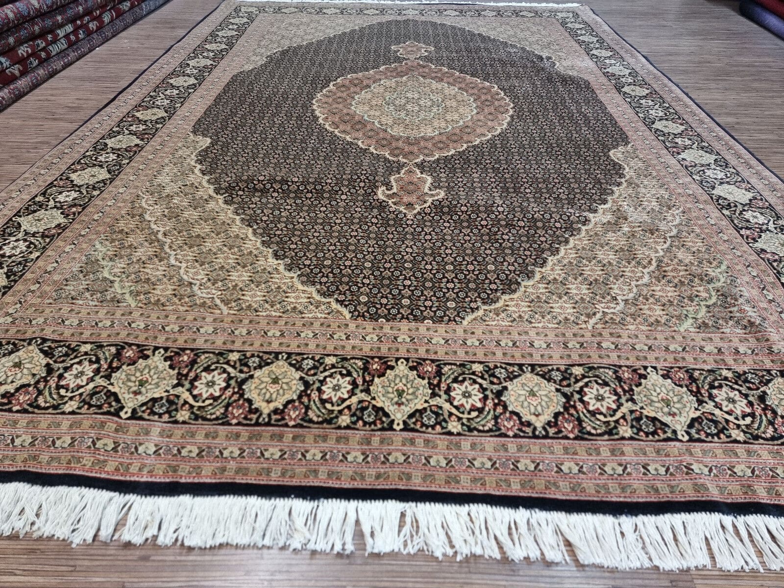 Handgeknüpfter Täbriz Perserteppich 300 × 204 cm