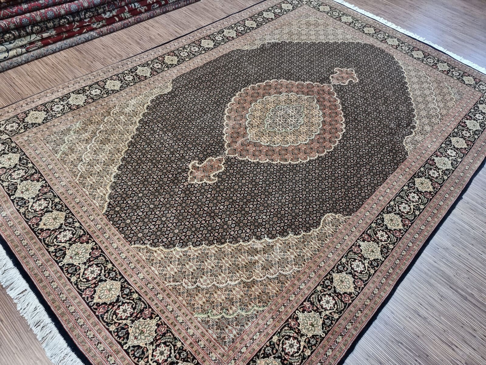 Handgeknüpfter Täbriz Perserteppich 300 × 204 cm