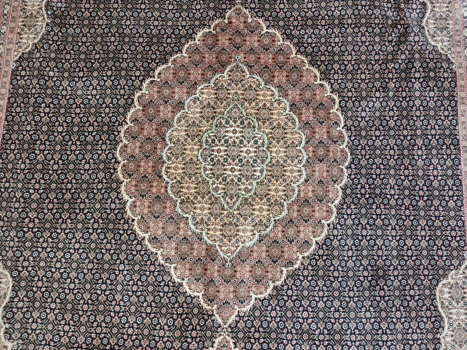 Handgeknüpfter Täbriz Perserteppich 300 × 204 cm