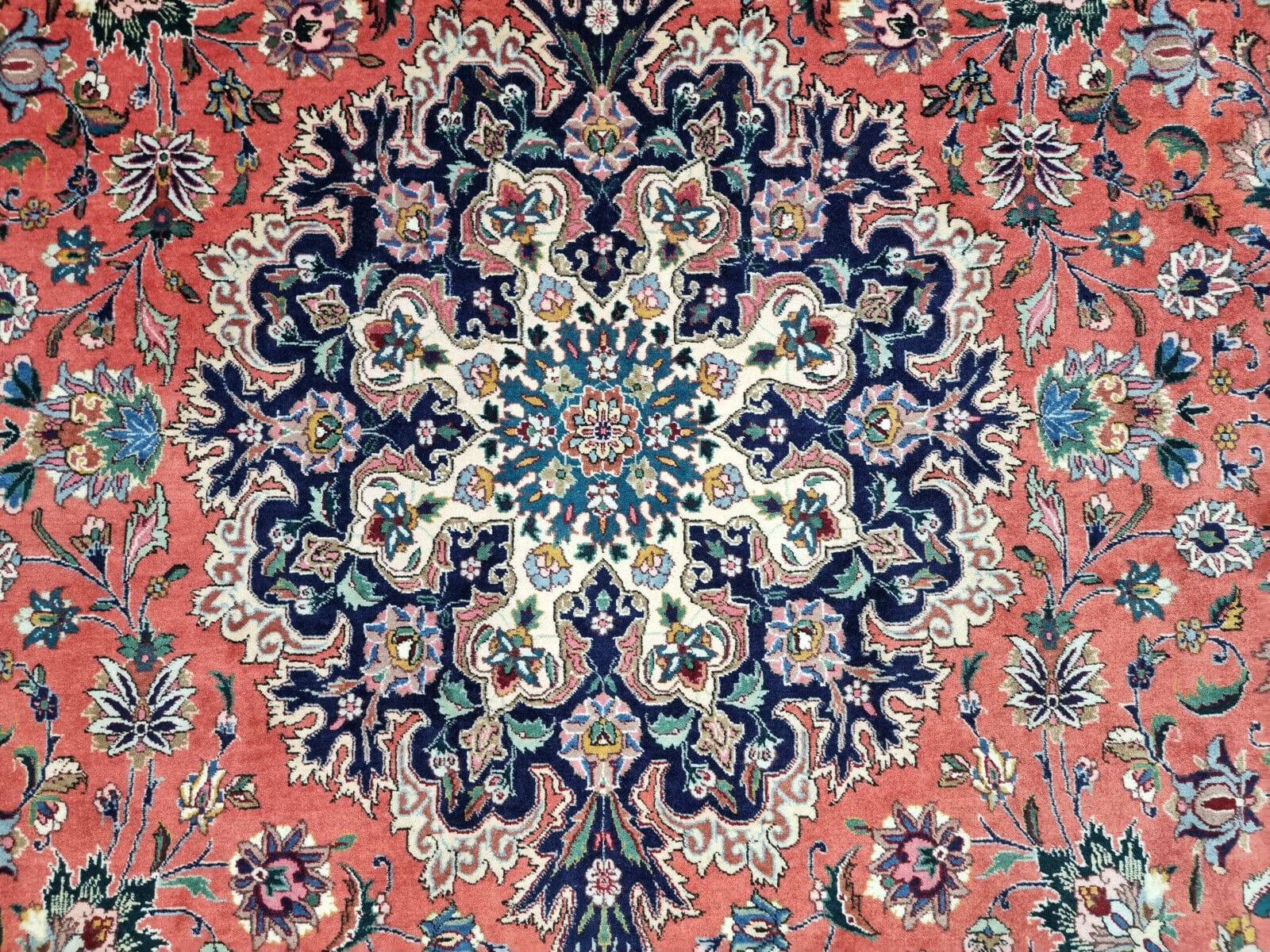 Täbriz Perserteppich 286 × 178 cm aus Wolle, handgeknüpft