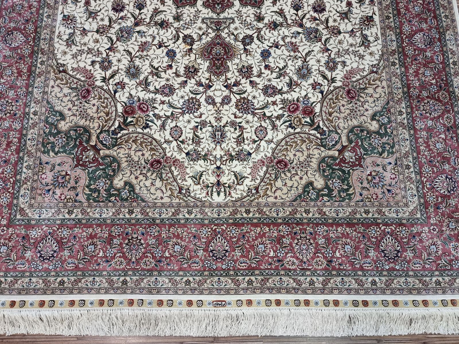 Handgeknüpfter Hereke Teppich, 250 × 150 cm, Seide
