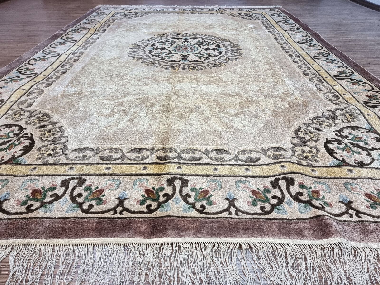 Orientalisch Teppich 300 × 200 cm aus Seide, handgeknüpft
