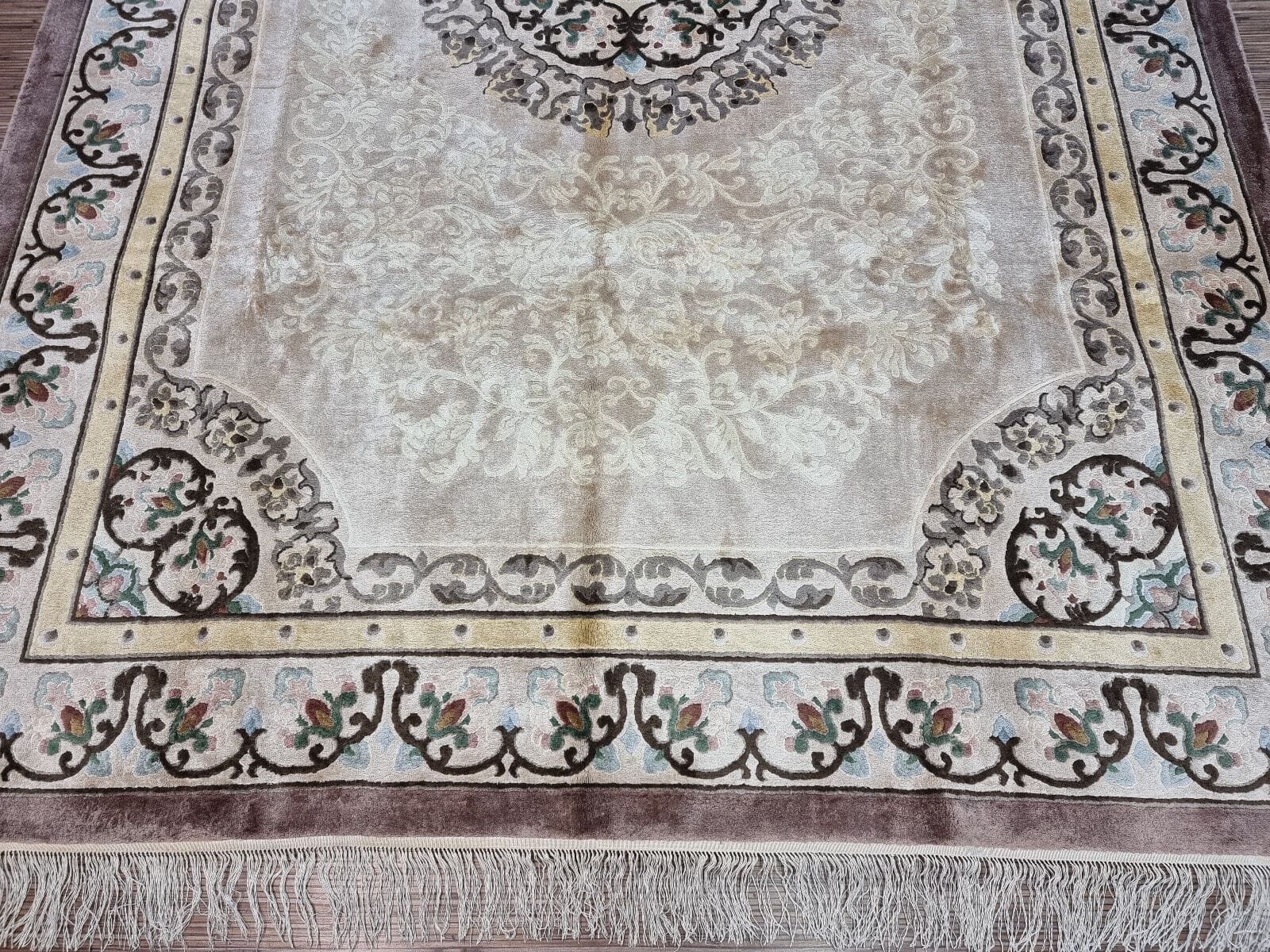 Orientalisch Teppich 300 × 200 cm aus Seide, handgeknüpft