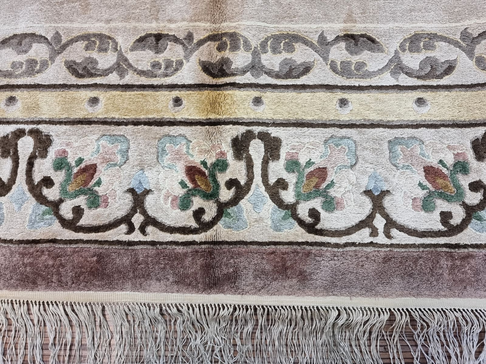 Orientalisch Teppich 300 × 200 cm aus Seide, handgeknüpft
