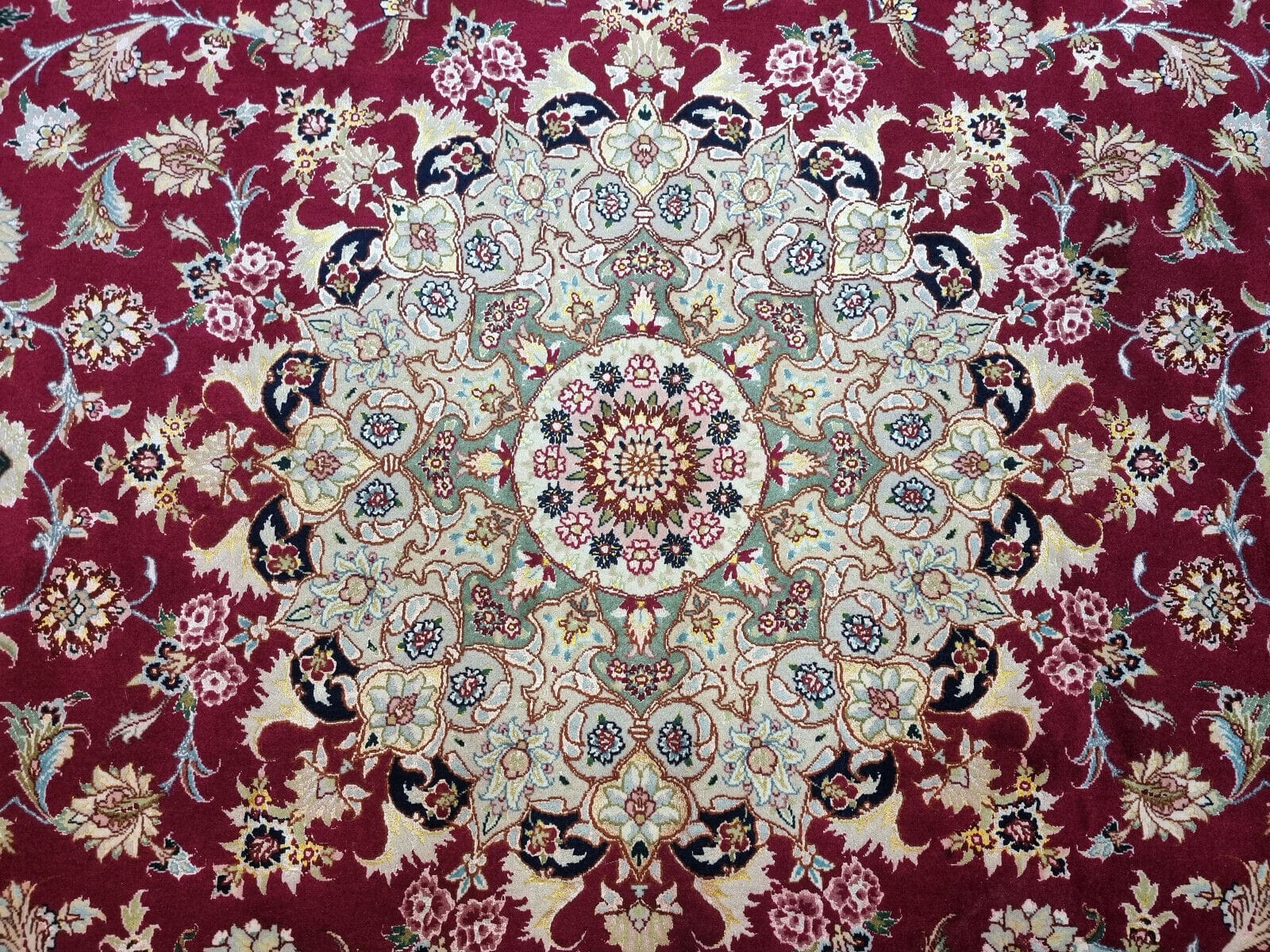 Handgeknüpfter Täbriz Perserteppich, 305 × 202 cm, Wolle