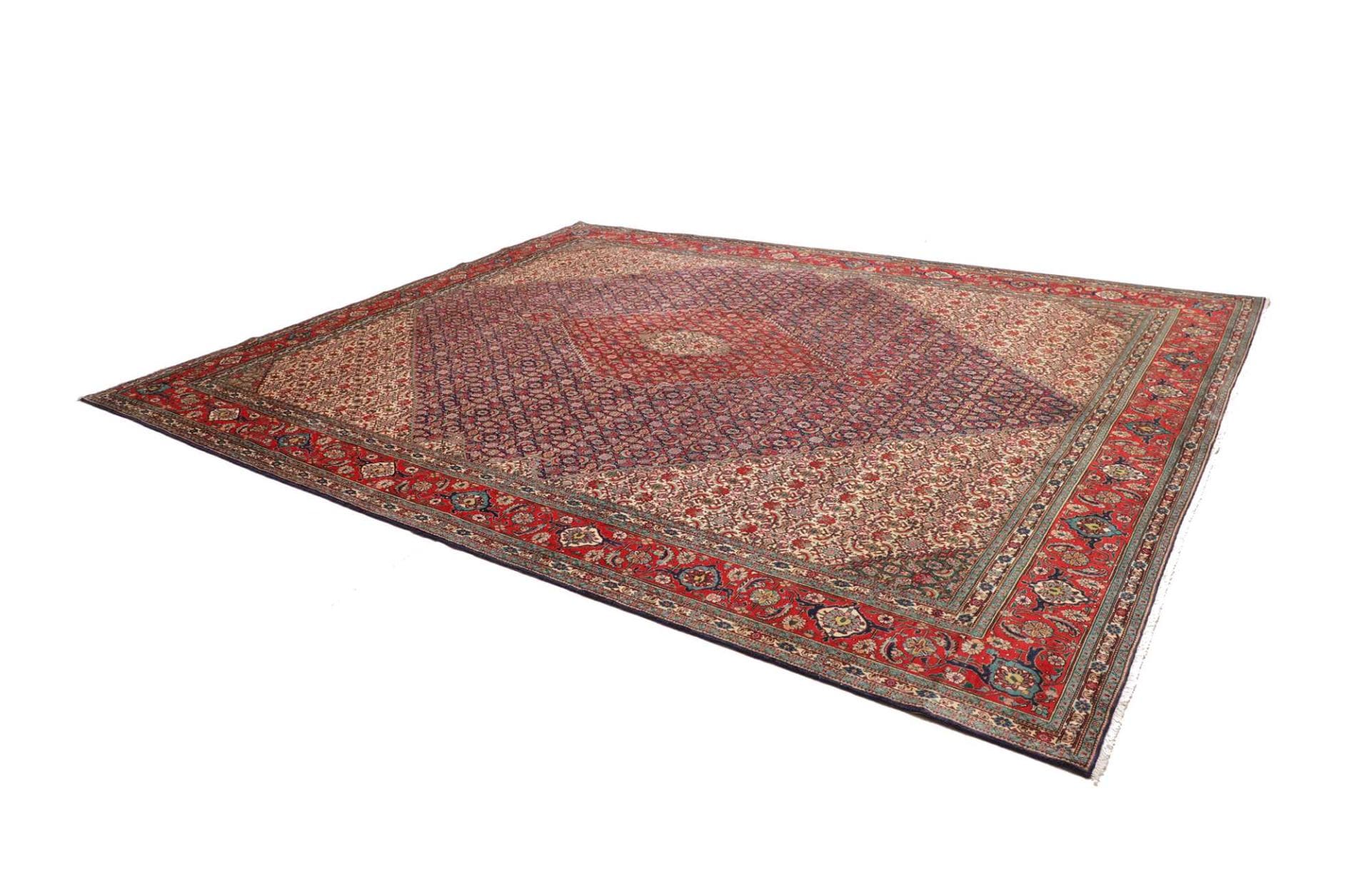 Handgeknüpfter Täbriz Perserteppich 306 × 383 cm