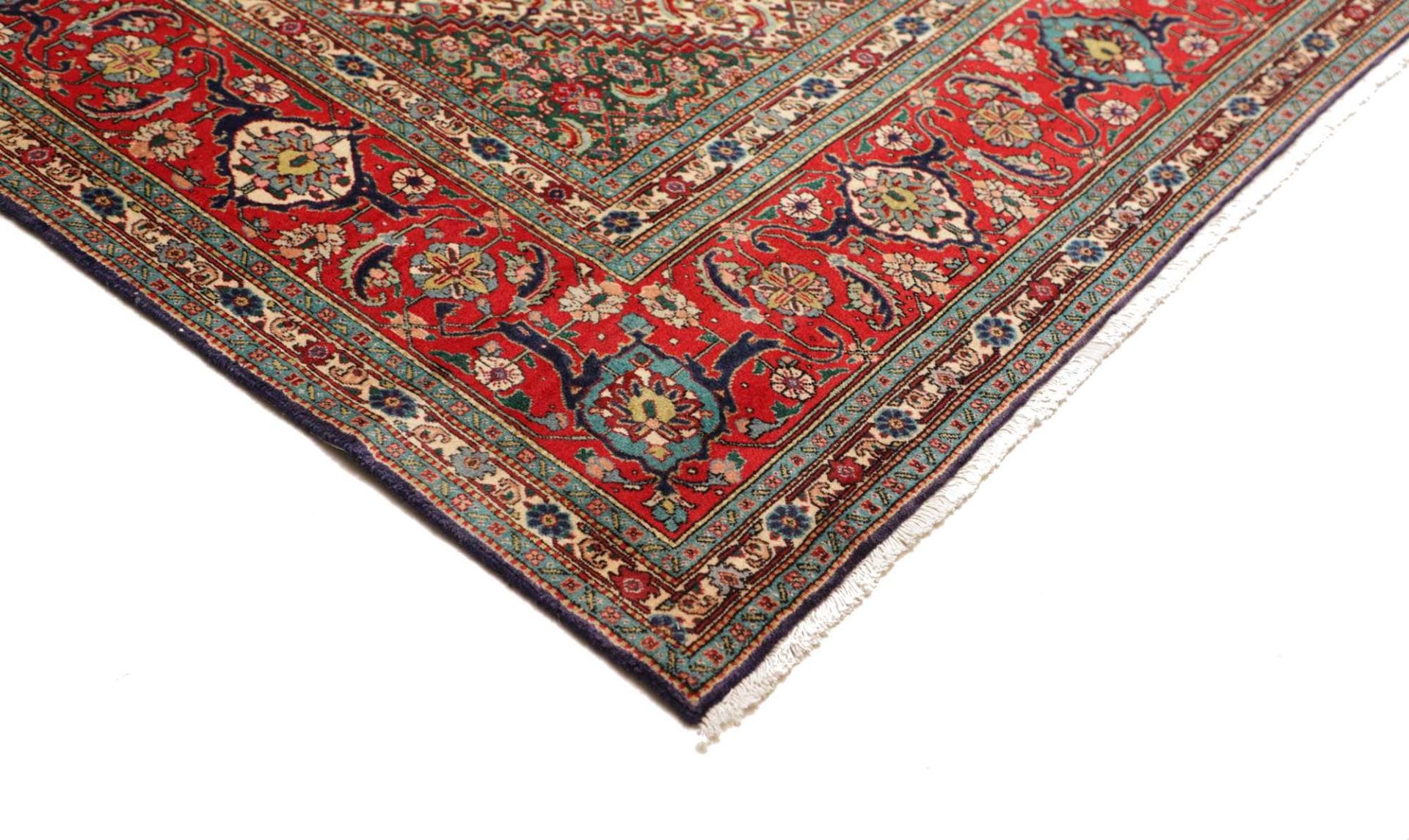 Handgeknüpfter Täbriz Perserteppich 306 × 383 cm