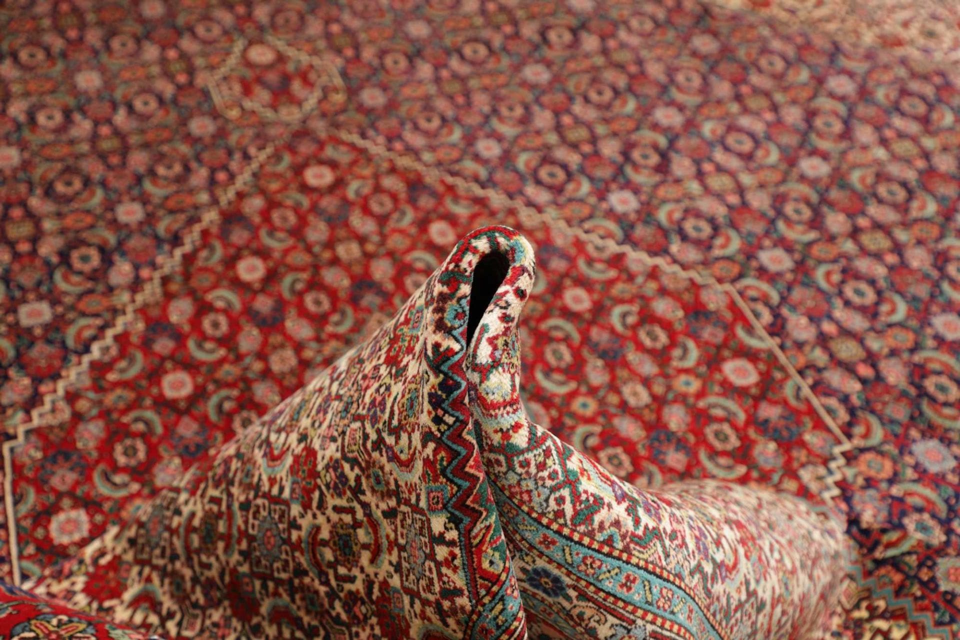 Handgeknüpfter Täbriz Perserteppich 306 × 383 cm