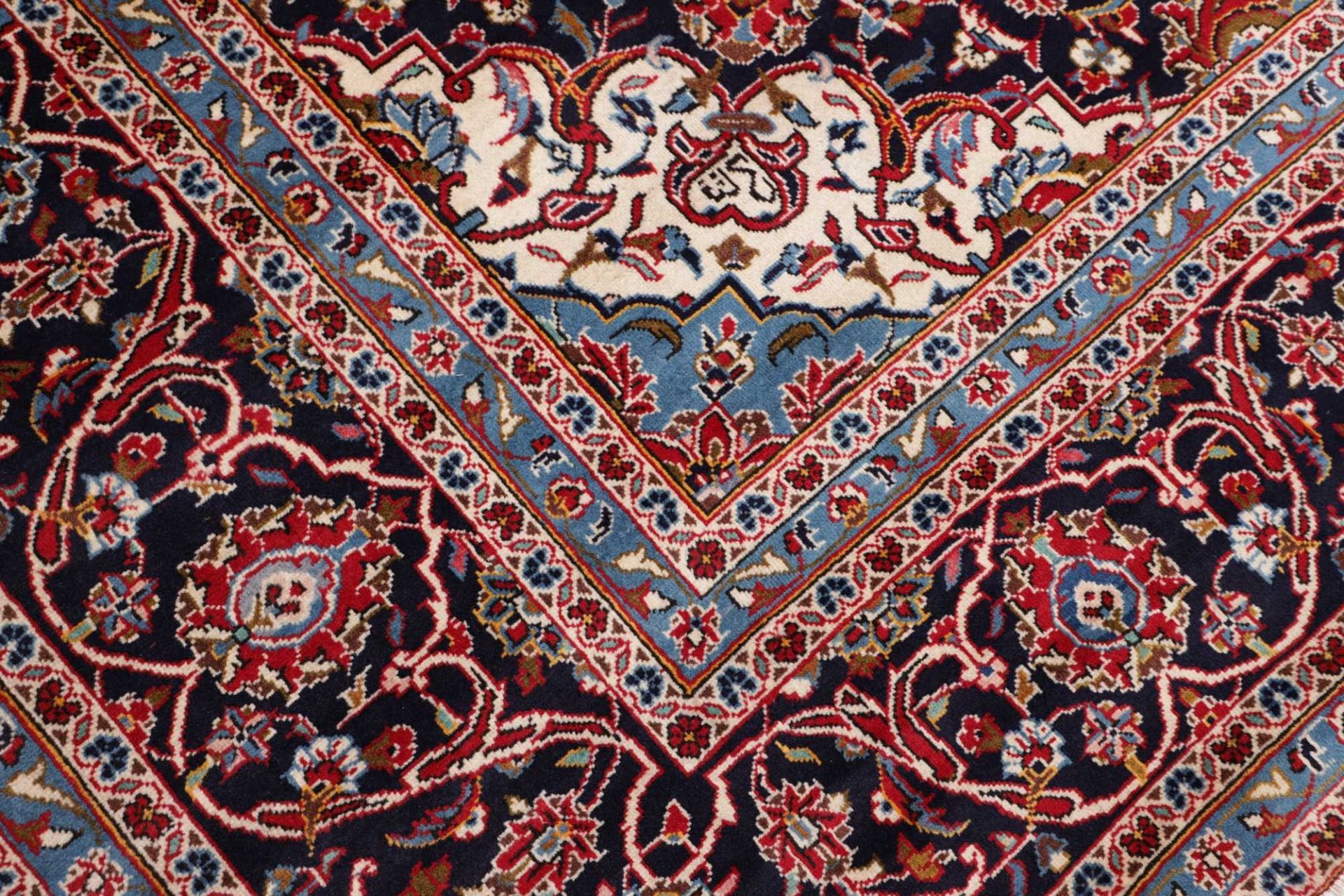 Handgeknüpfter Kashan Perserteppich 293 × 403 cm