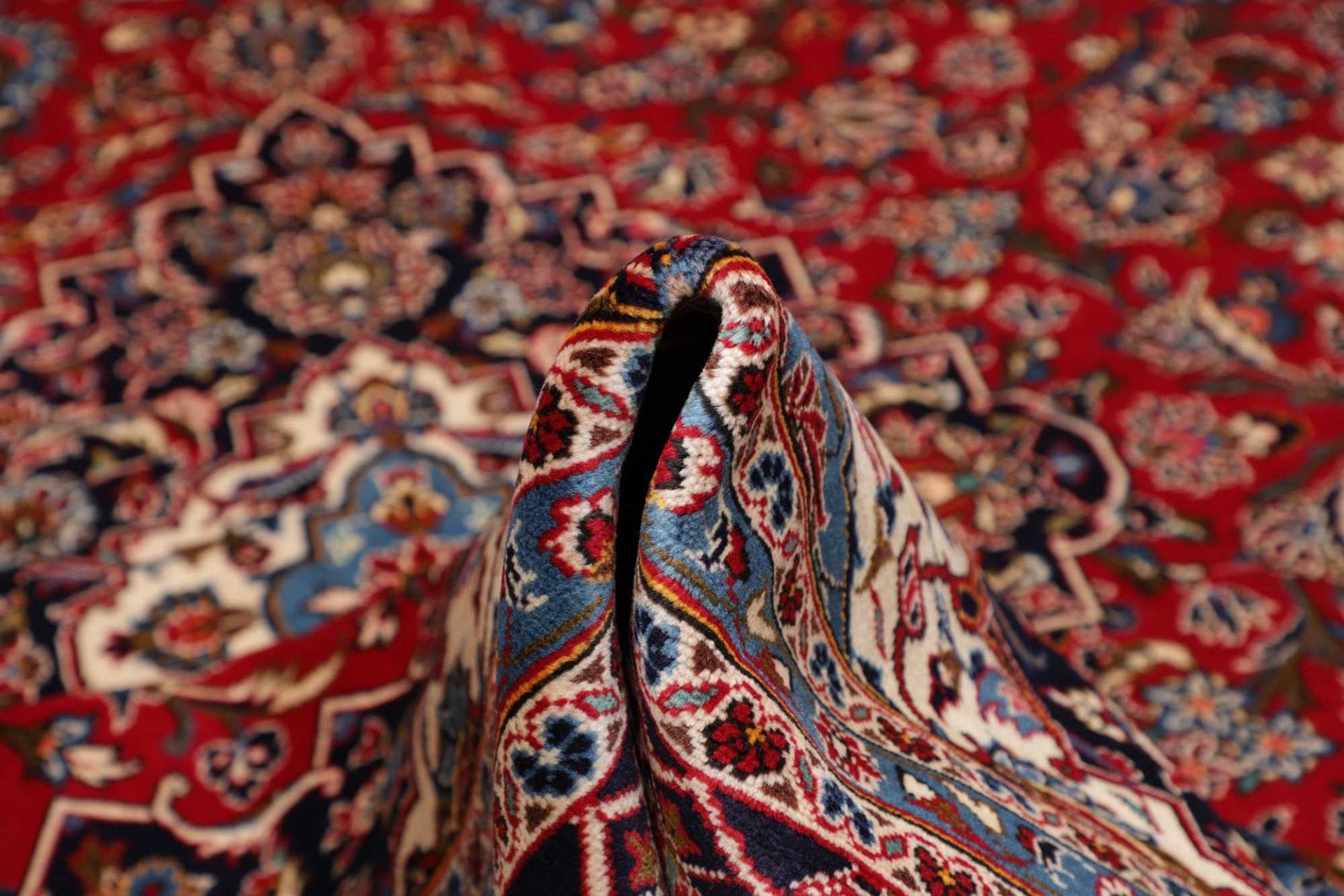 Handgeknüpfter Kashan Perserteppich 293 × 403 cm