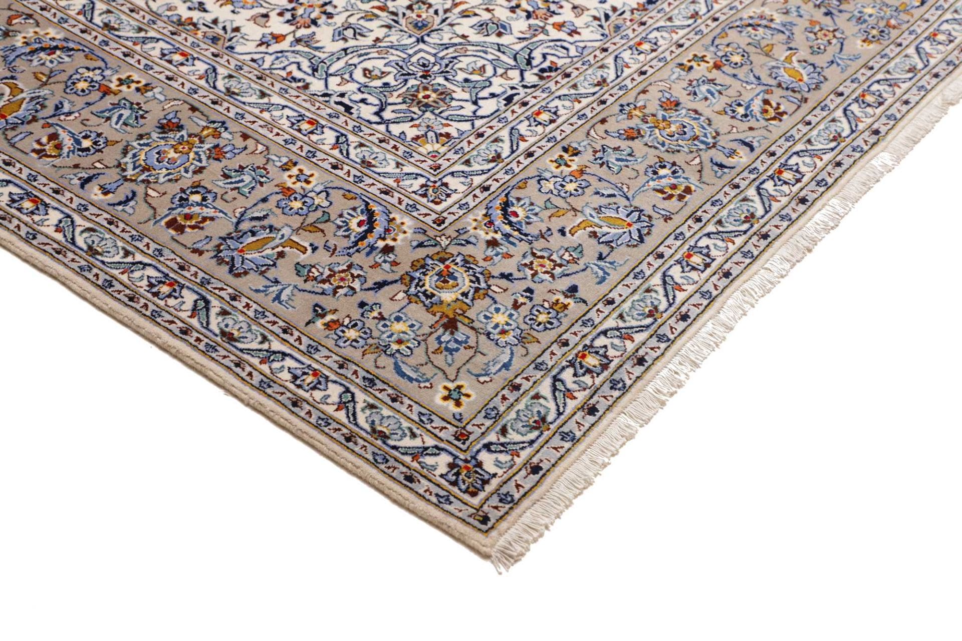 Handgeknüpfter Kashan Perserteppich, 303 × 403 cm, Wolle