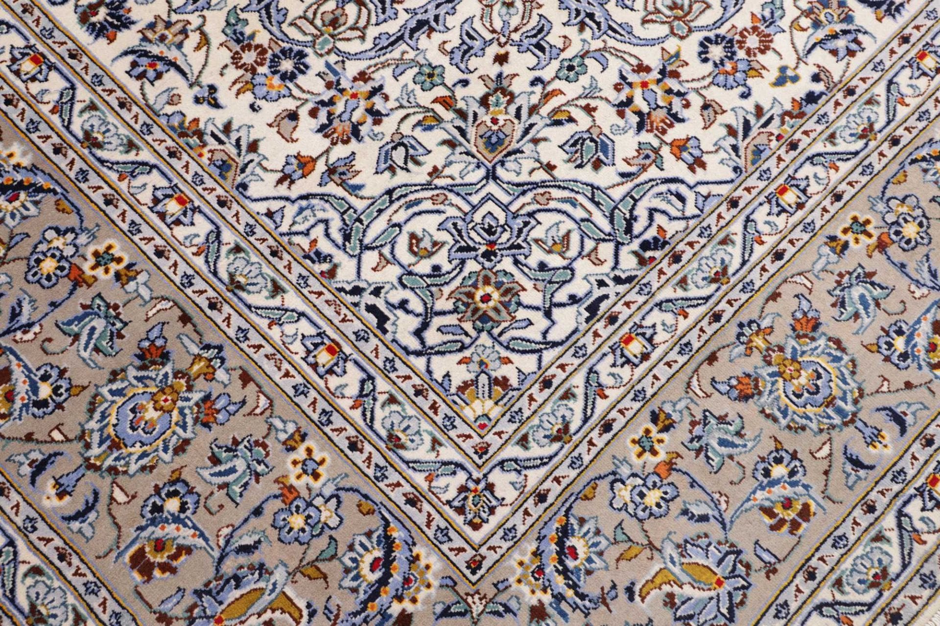 Handgeknüpfter Kashan Perserteppich, 303 × 403 cm, Wolle