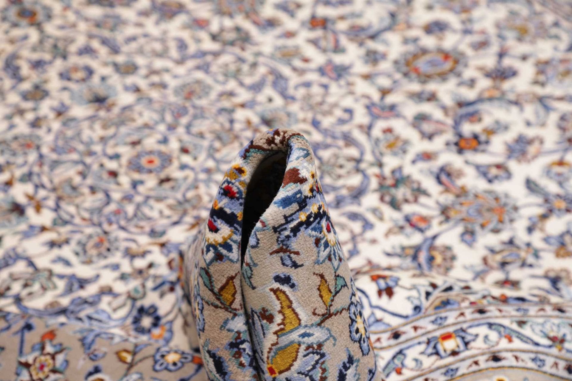 Handgeknüpfter Kashan Perserteppich, 303 × 403 cm, Wolle