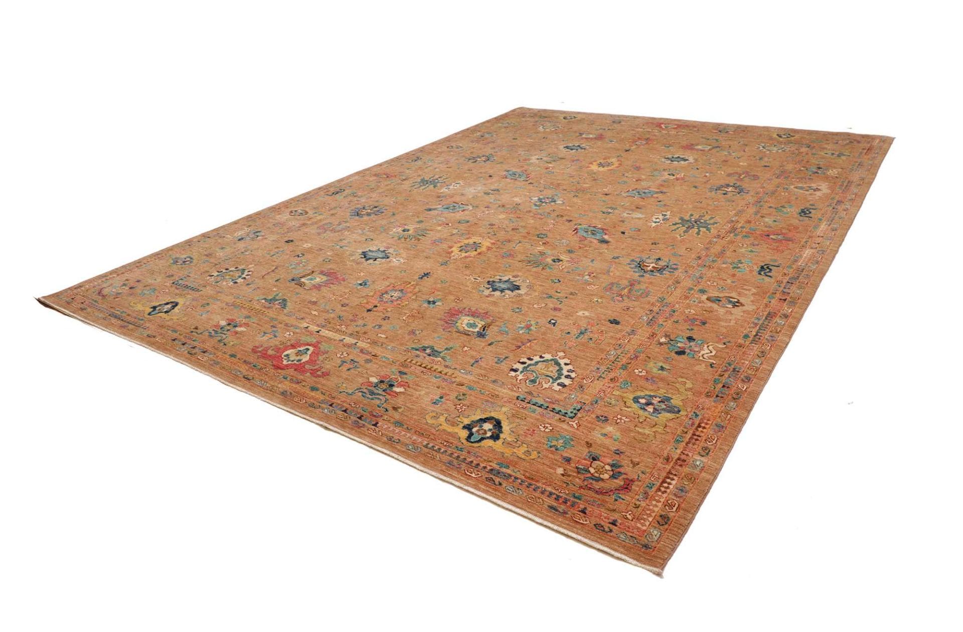 ziegler-teppich-310-x-428cm-aus-schurwolle-handgeknupft-orientteppich-1 Ziegler Orientteppich 310 × 428 cm aus Wolle, handgeknüpft