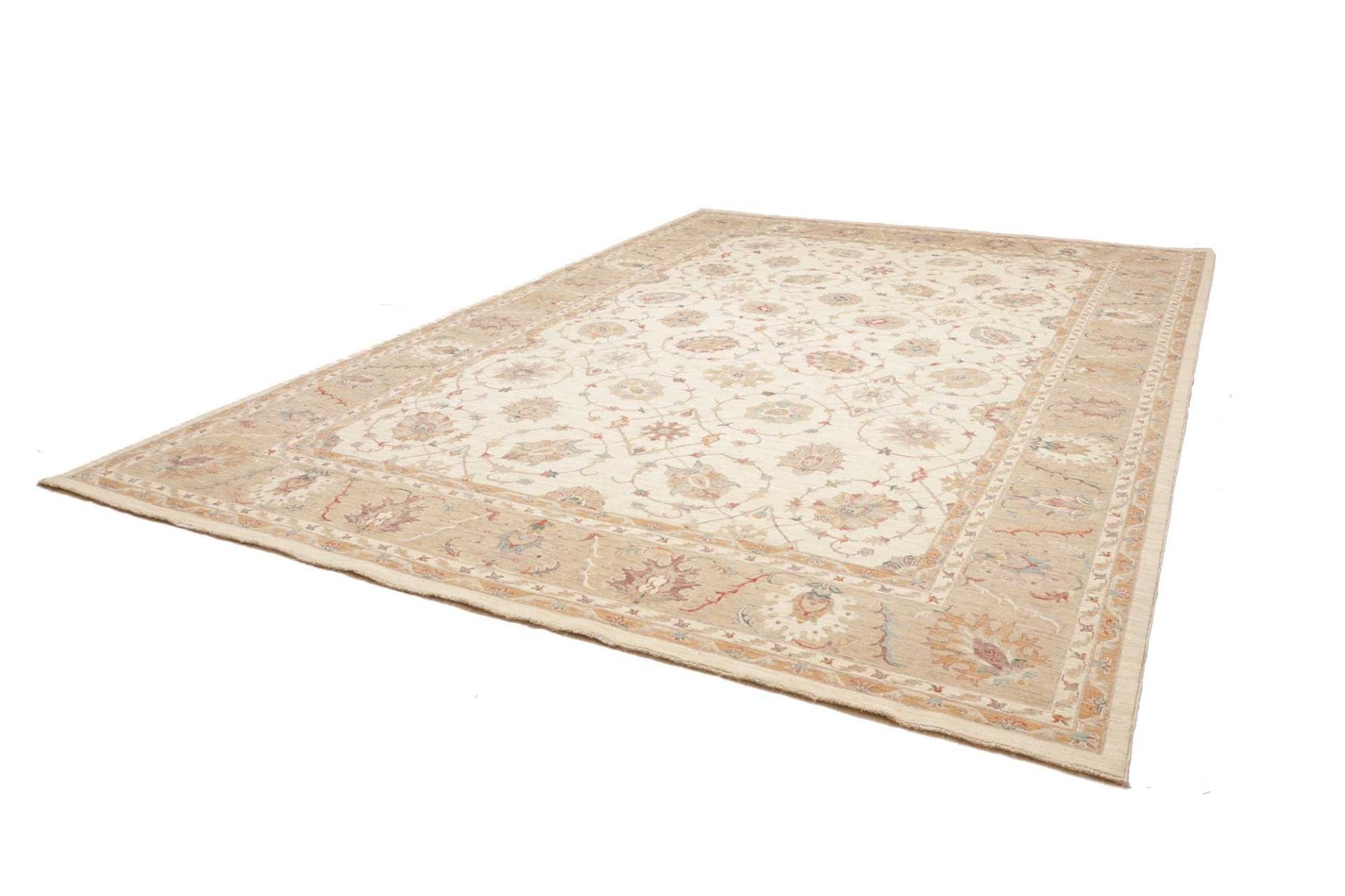 ziegler-teppich-300-x-396cm-handgeknupft-schurwolle-orientteppich-1 Handgeknüpfter Ziegler Orientteppich 300 × 396 cm