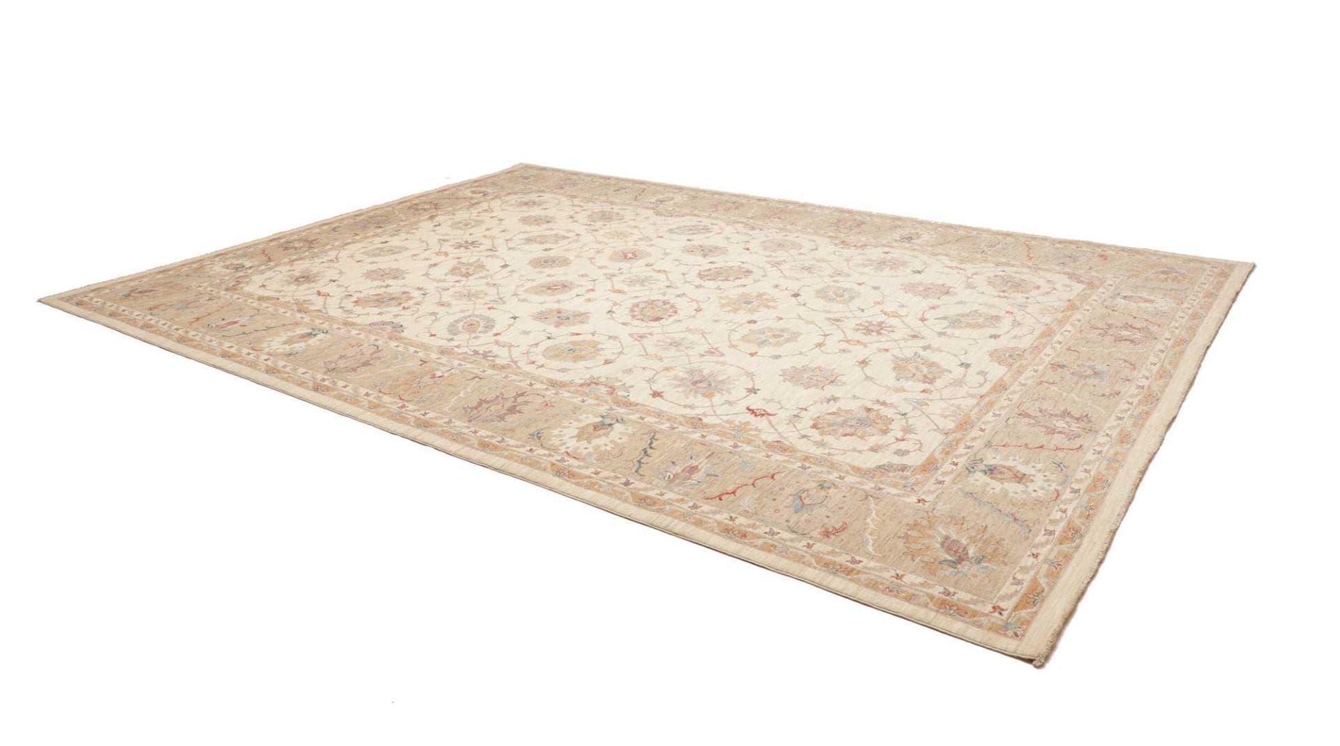 ziegler-teppich-300-x-396cm-handgeknupft-schurwolle-orientteppich-2 Handgeknüpfter Ziegler Orientteppich 300 × 396 cm