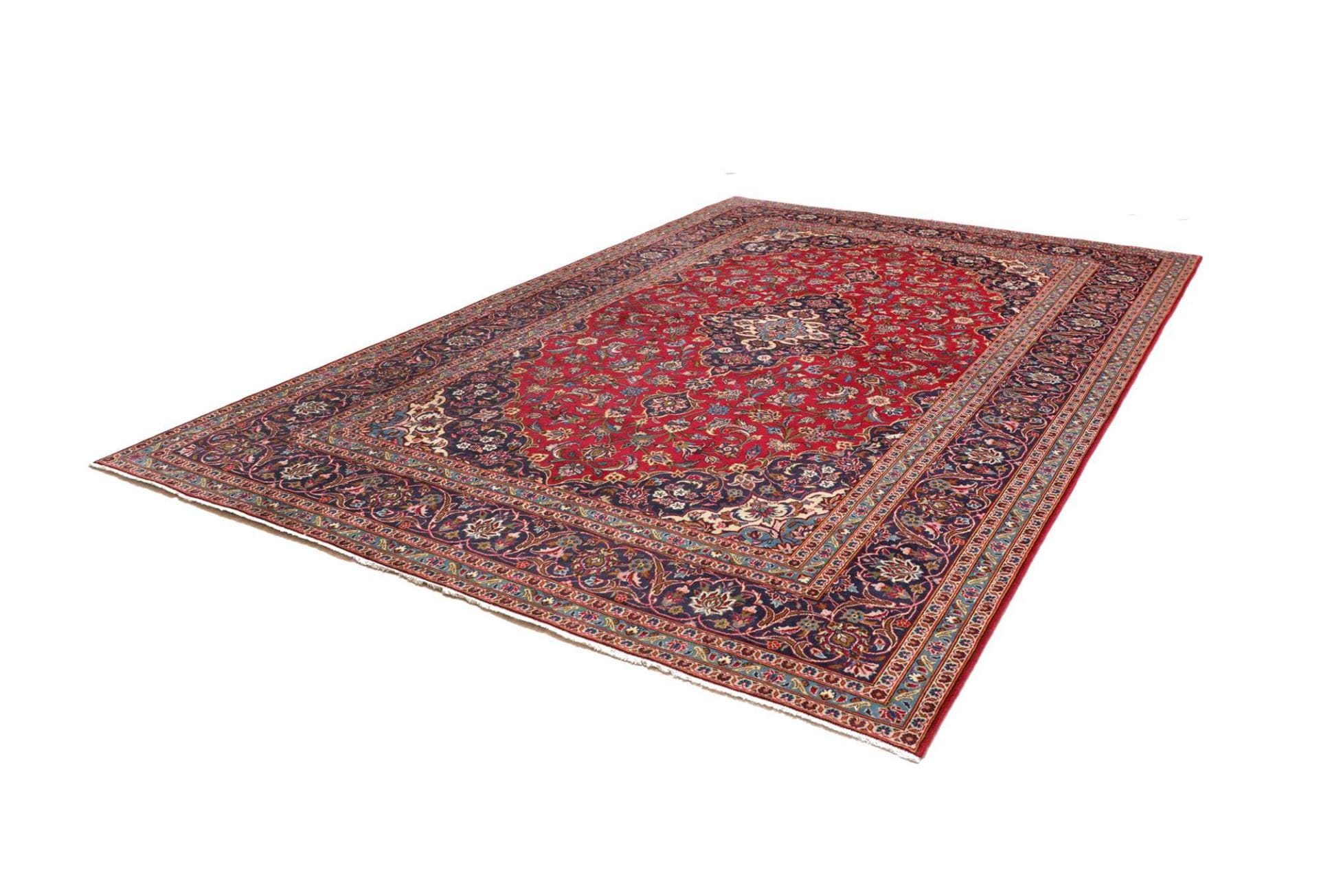 Handgeknüpfter Kashan Perserteppich 253 × 360 cm