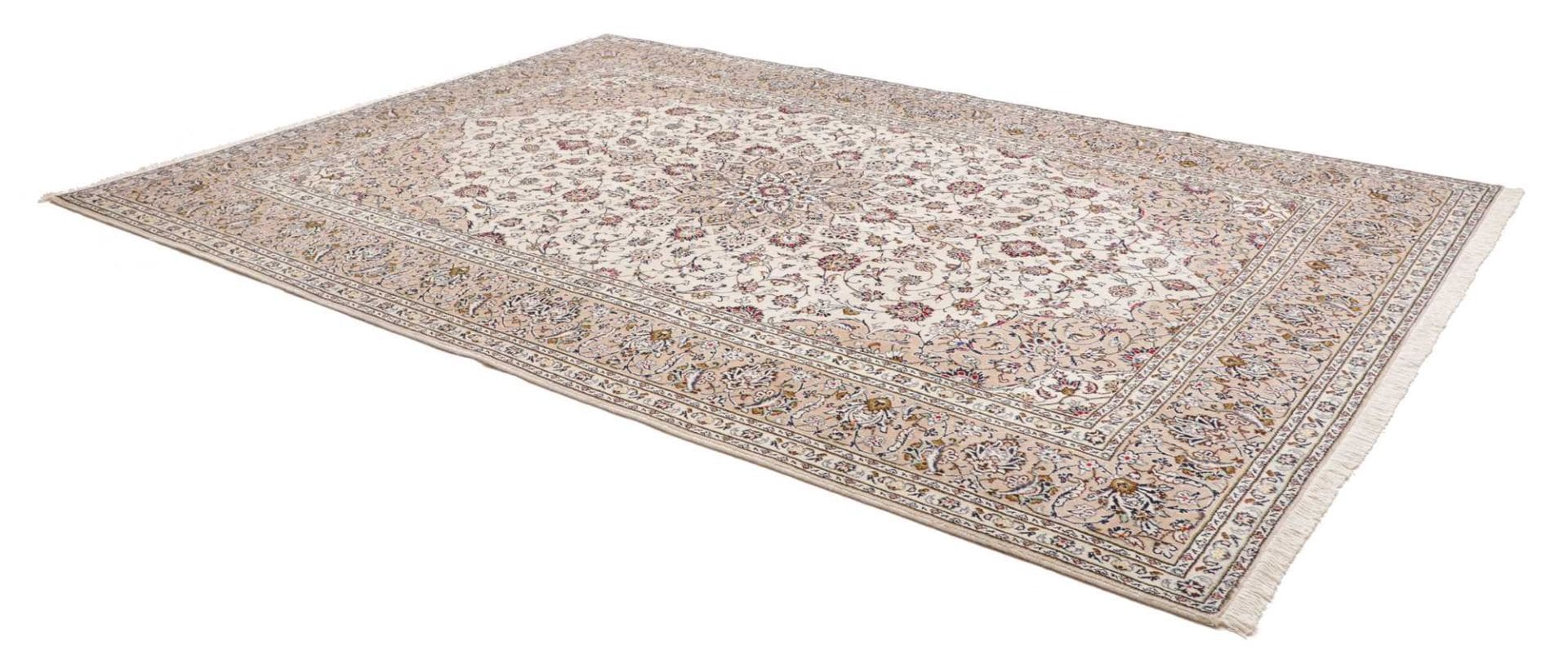 Kashan Perserteppich 243 × 345 cm aus Wolle, handgeknüpft