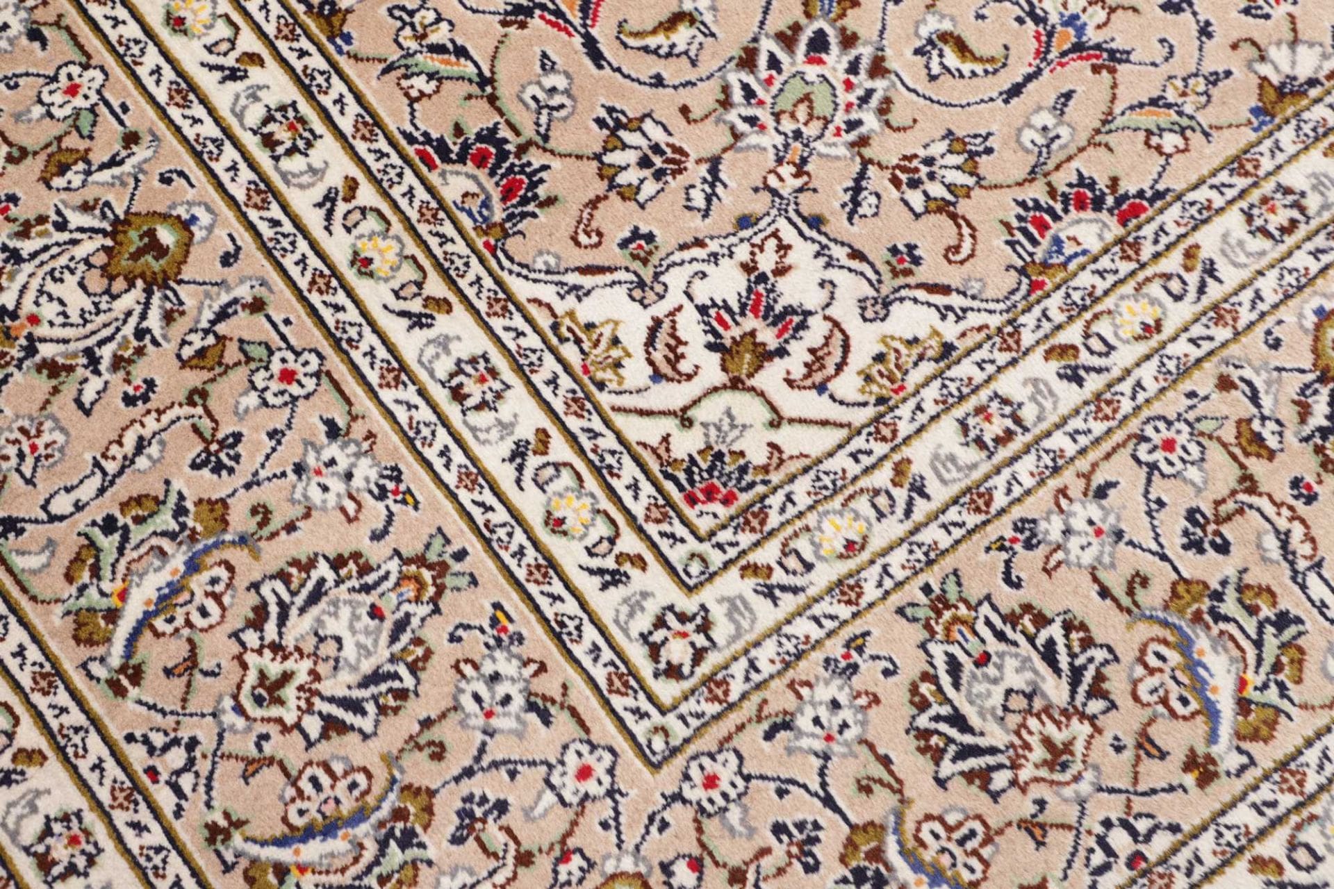 Kashan Perserteppich 243 × 345 cm aus Wolle, handgeknüpft
