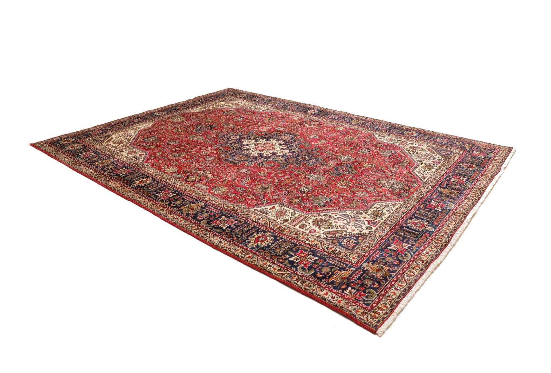 Handgeknüpfter Täbriz Perserteppich, 258 × 333 cm, Wolle