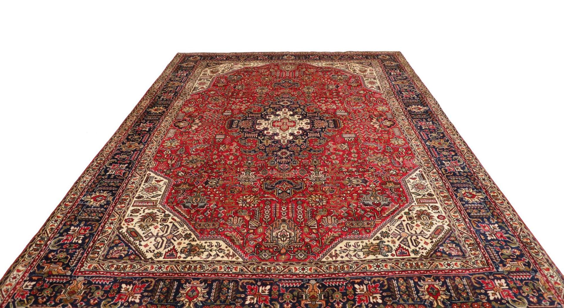 Handgeknüpfter Täbriz Perserteppich, 258 × 333 cm, Wolle