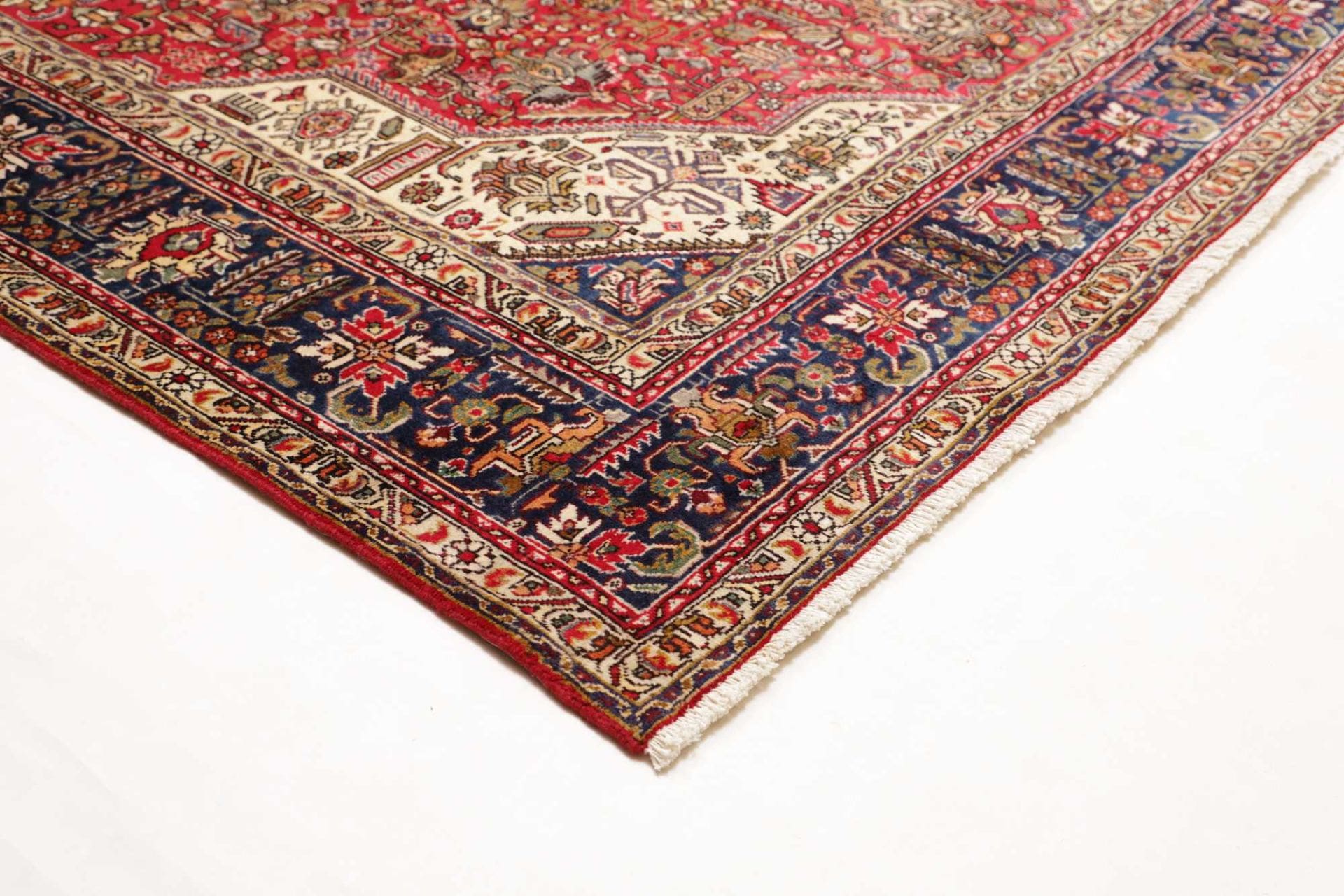 Handgeknüpfter Täbriz Perserteppich, 258 × 333 cm, Wolle