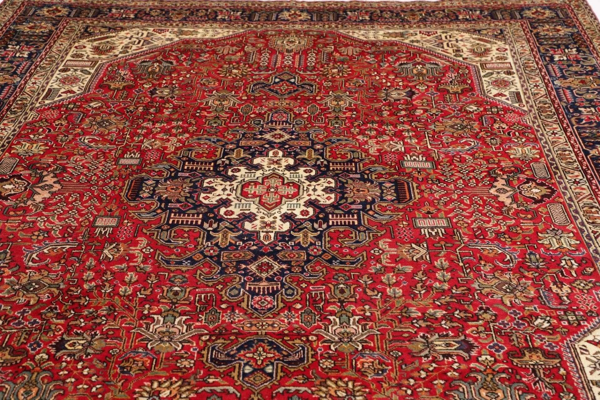 Handgeknüpfter Täbriz Perserteppich, 258 × 333 cm, Wolle