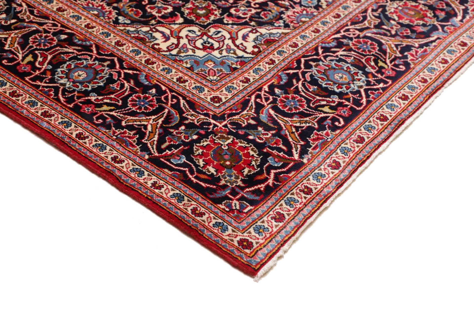 Handgeknüpfter Kashan Perserteppich 198 × 305 cm