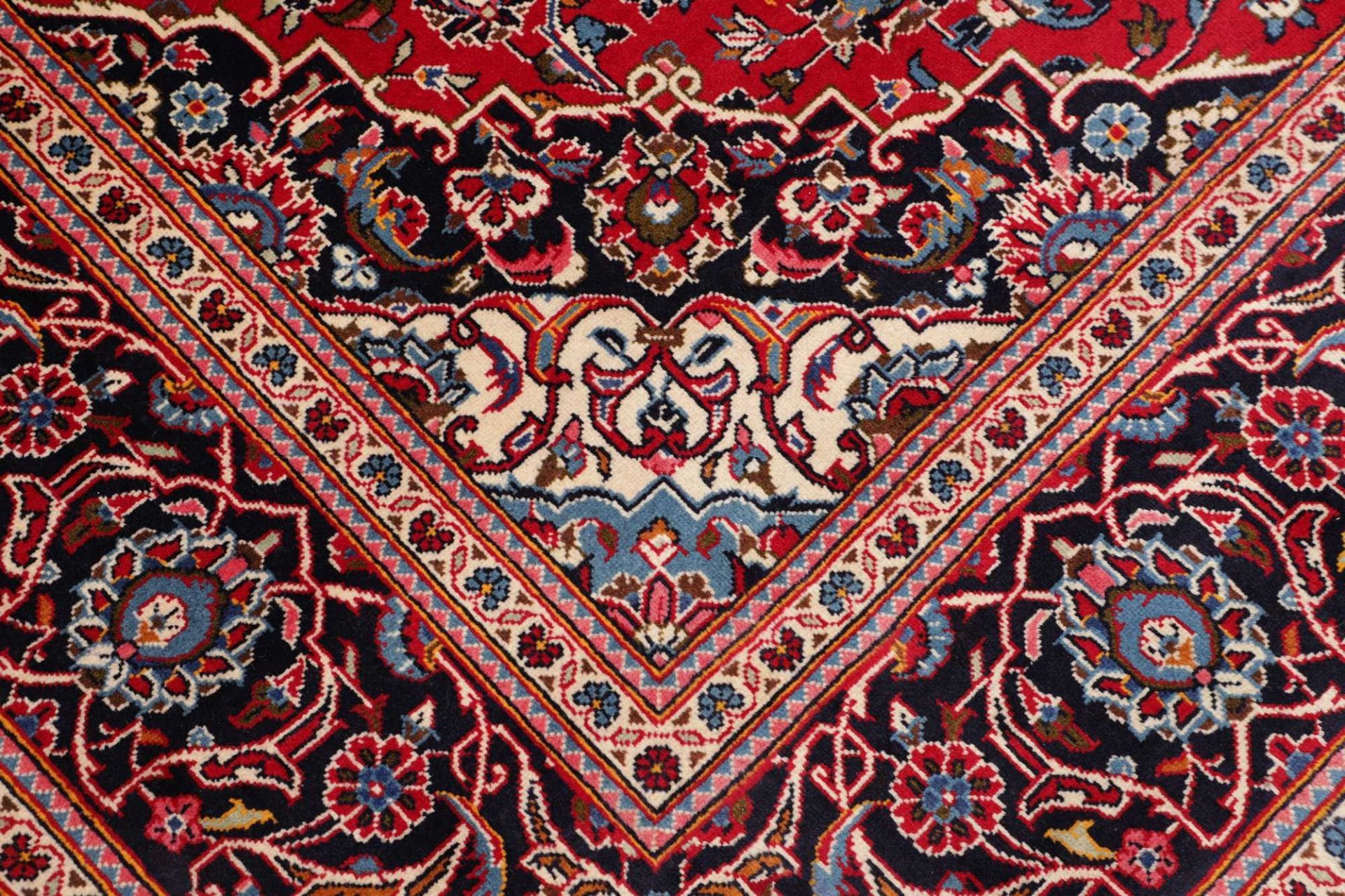 Handgeknüpfter Kashan Perserteppich 198 × 305 cm