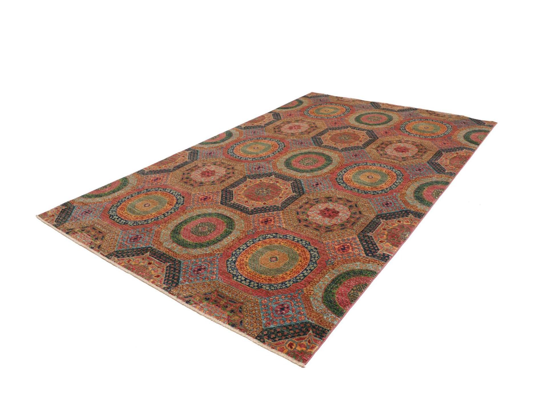 Mamluk Orientteppich 200 × 298 cm aus Wolle, handgeknüpft
