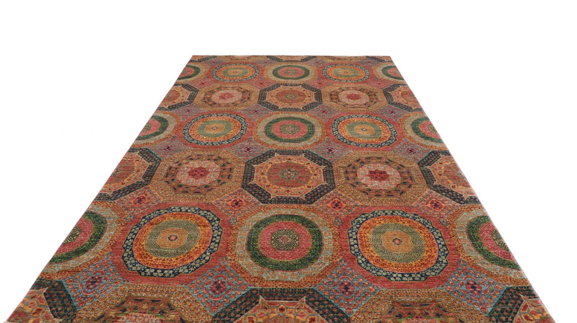 Mamluk Orientteppich 200 × 298 cm aus Wolle, handgeknüpft