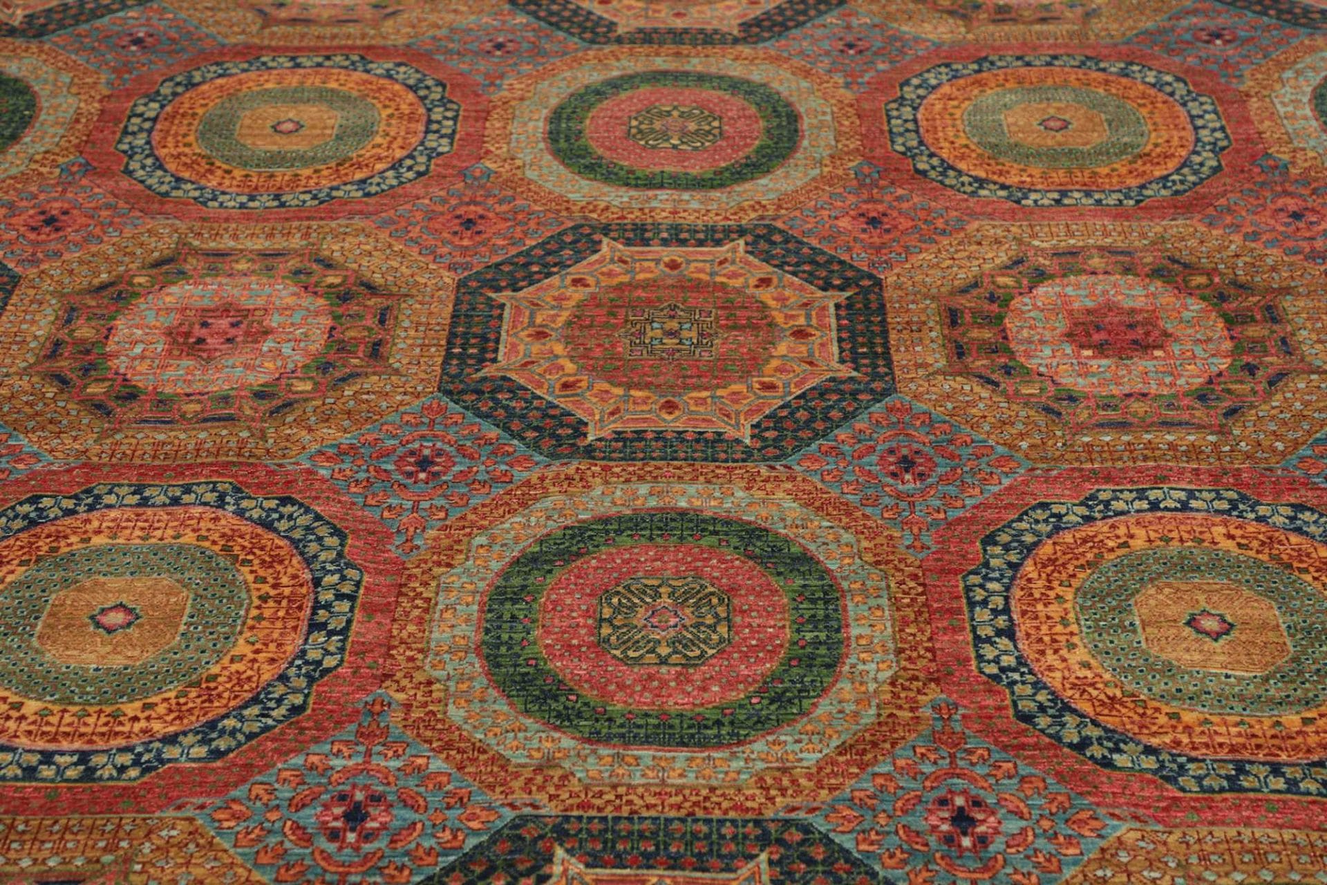 Mamluk Orientteppich 200 × 298 cm aus Wolle, handgeknüpft