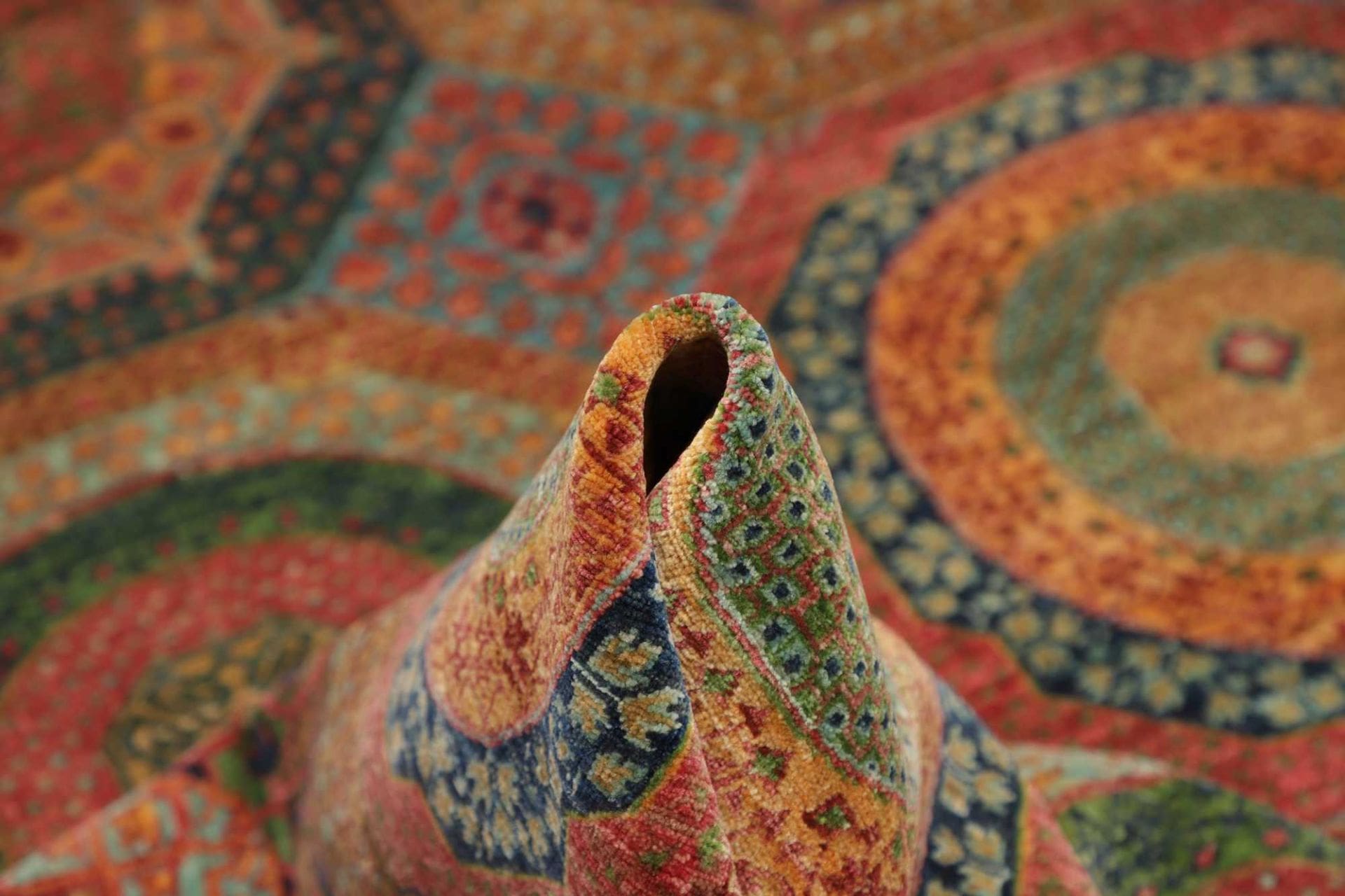 Mamluk Orientteppich 200 × 298 cm aus Wolle, handgeknüpft